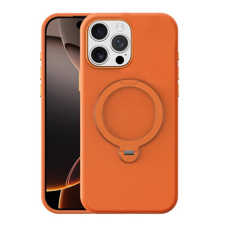 Tech Fabric 360 Rotation Holder Magnetic Phone Case with AI Camera Button, For iPhone 16 Pro Max, For iPhone 16 Pro, For iPhone 16