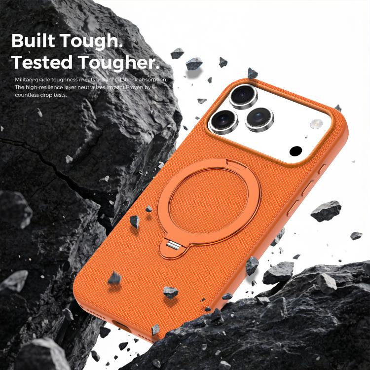 Tech Fabric 360 Rotation Holder Magnetic Phone Case with AI Camera Button, For iPhone 16 Pro Max, For iPhone 16 Pro, For iPhone 16