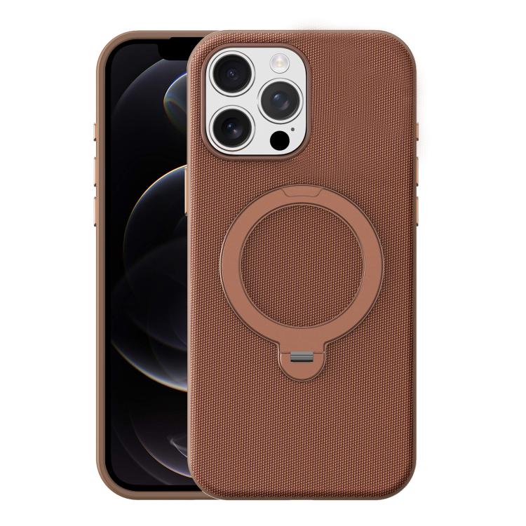 Tech Fabric 360 Rotation Holder Magnetic Phone Case with AI Camera Button, For iPhone 16 Pro Max, For iPhone 16 Pro, For iPhone 16