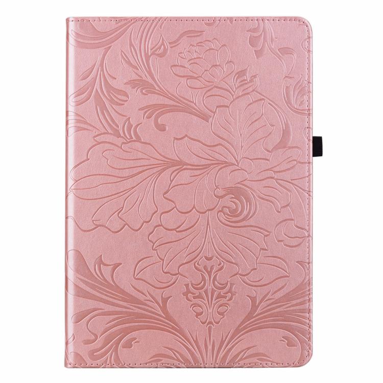 Floral Embossed Pattern Vegan Leather Tablet Case, For iPad Pro 12.9 2020 2021