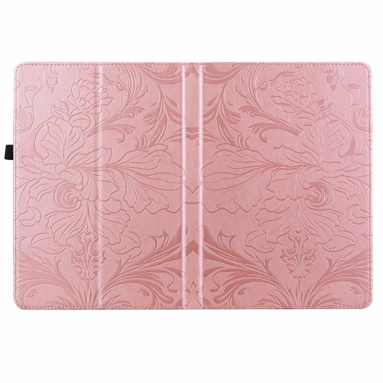 Floral Embossed Pattern Vegan Leather Tablet Case, For iPad Pro 12.9 2020 2021