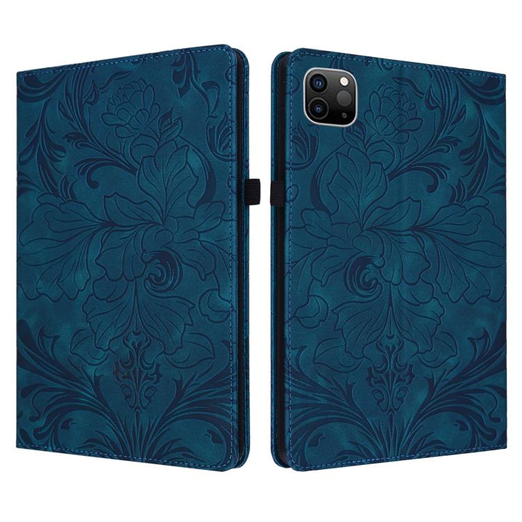 Floral Embossed Pattern Vegan Leather Tablet Case, For iPad Pro 12.9 2020 2021