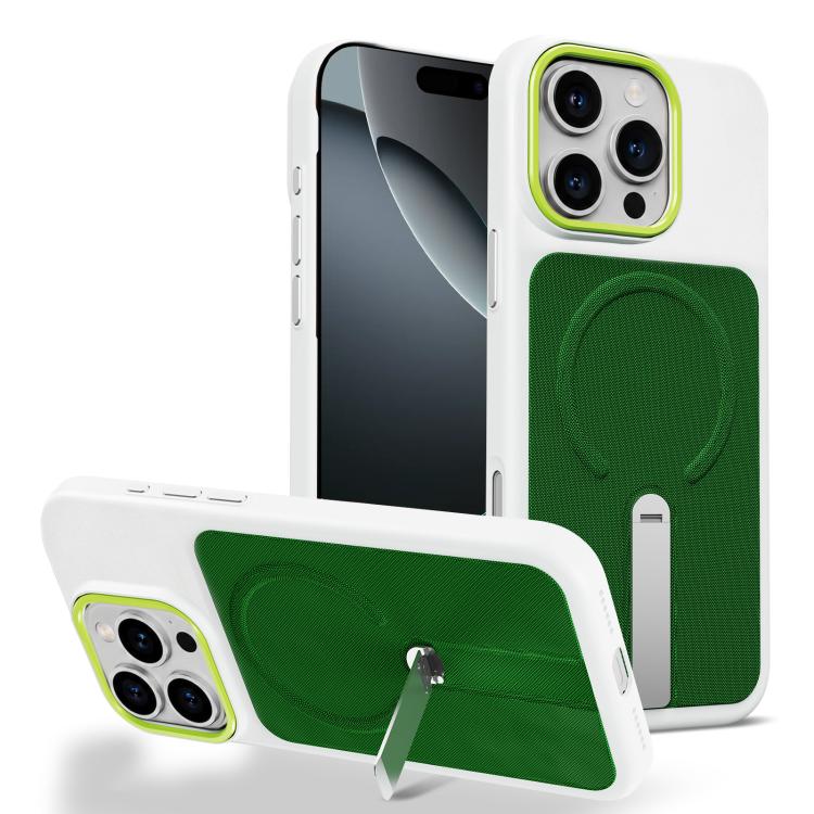 Tech Fabric Rotating Stand Magnetic Phone Case, For iPhone 16 Pro, For iPhone 16 Plus, For iPhone 16