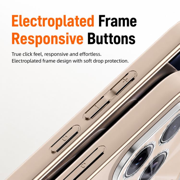 Electroplated Matte Fulcrum Magnetic Holder Phone Case, For iPhone 15, For iPhone 14, For iPhone 14 Pro, For iPhone 14 Pro Max