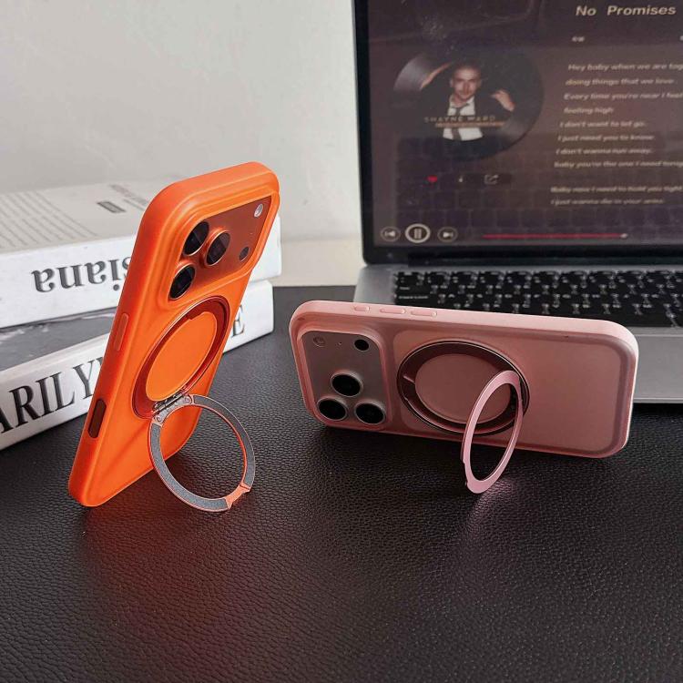 360 Rotation Holder Magnetic Phone Case with AI Camera Button, For iPhone 16 Pro, For iPhone 16