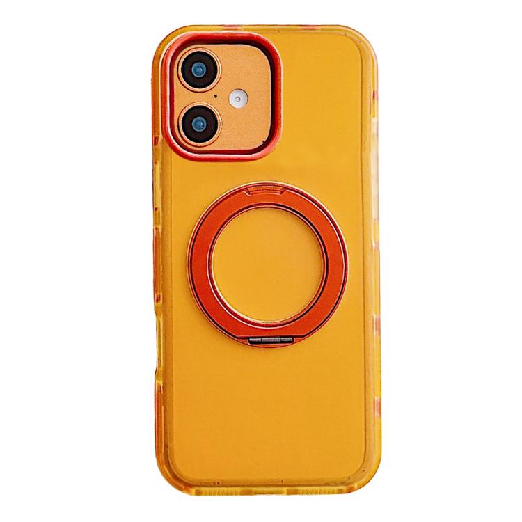 Metal 360 Rotating Holder Magnetic PC Phone Case, For iPhone 17 Pro Max, For iPhone 17 Pro, For iPhone 17, For iPhone 16 Pro Max