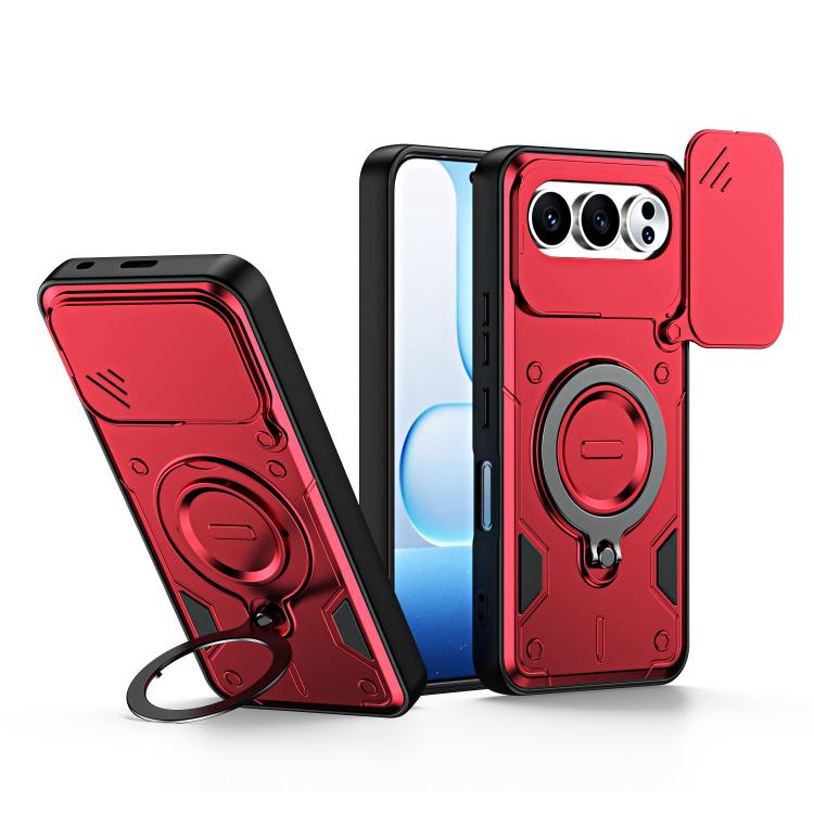 Ring Holder Lens Slide Cover Phone Case, For Honor 600 Smart 5G, For Honor 600 / 600 Pro Global, For Honor 600 Lite Global, For Honor 500 / 500 Pro Global 155.8mm