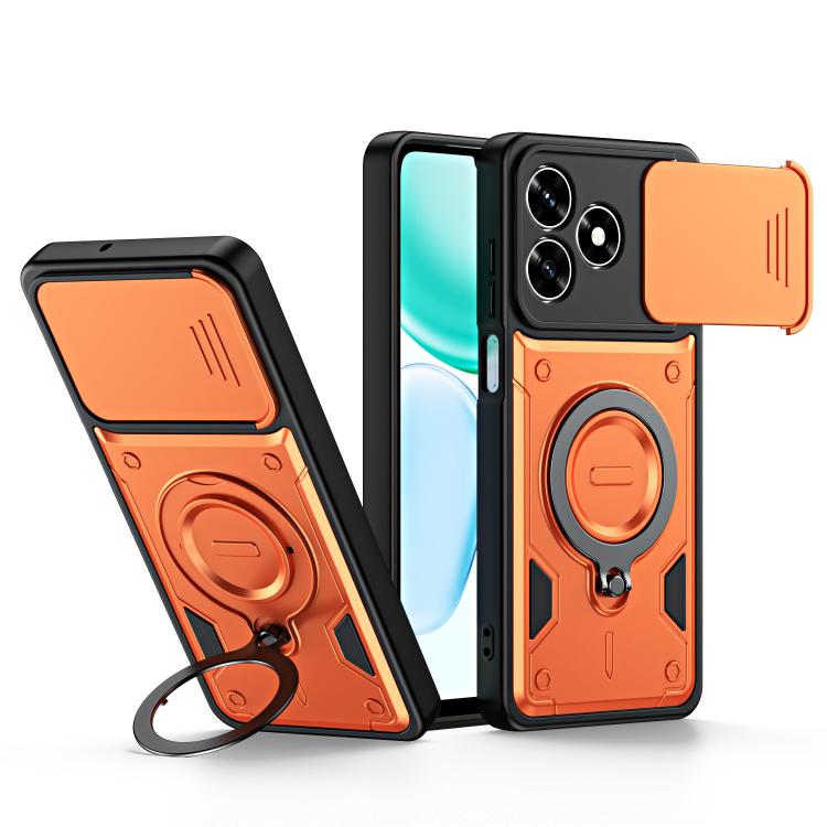 Ring Holder Lens Slide Cover Phone Case, For Honor 600 Smart 5G, For Honor 600 / 600 Pro Global, For Honor 600 Lite Global, For Honor 500 / 500 Pro Global 155.8mm