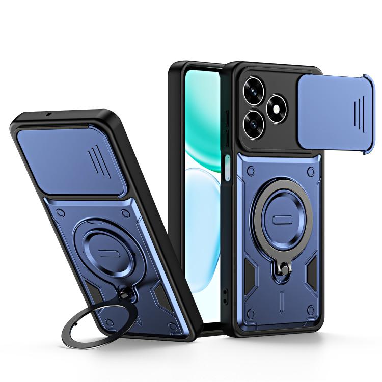 Ring Holder Lens Slide Cover Phone Case, For Honor 600 Smart 5G, For Honor 600 / 600 Pro Global, For Honor 600 Lite Global, For Honor 500 / 500 Pro Global 155.8mm