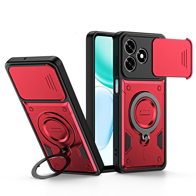 Ring Holder Lens Slide Cover Phone Case, For Honor 600 Smart 5G, For Honor 600 / 600 Pro Global, For Honor 600 Lite Global, For Honor 500 / 500 Pro Global 155.8mm