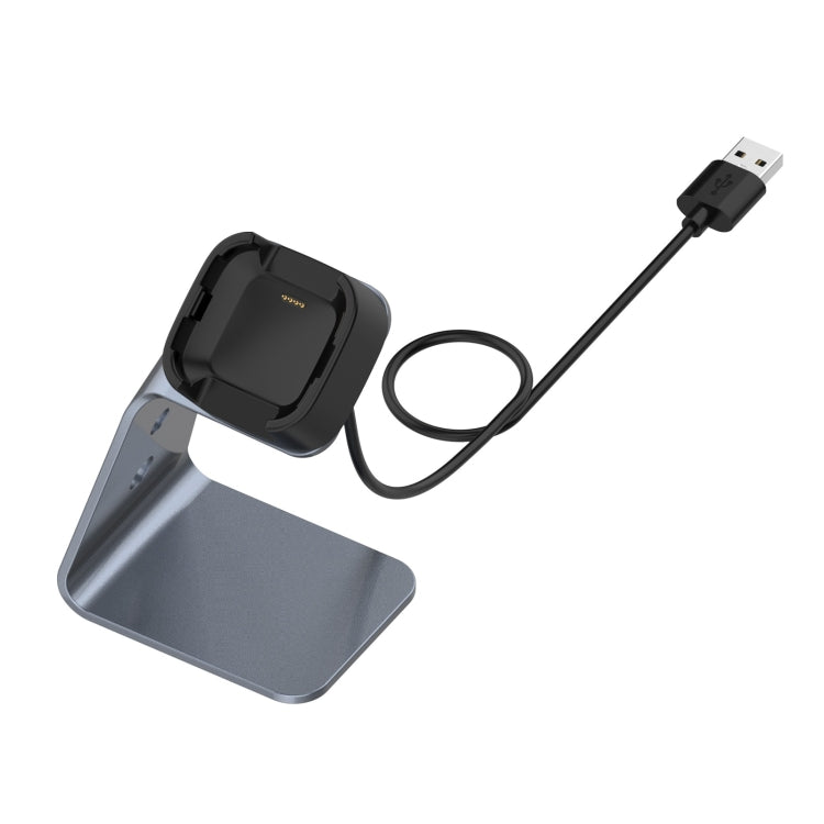 For Fitbit Versa / Versa Lite / Versa SE Universal Aluminum Alloy Charger Holder with Chip Protection, Support Fast Charging, For Fitbit Versa