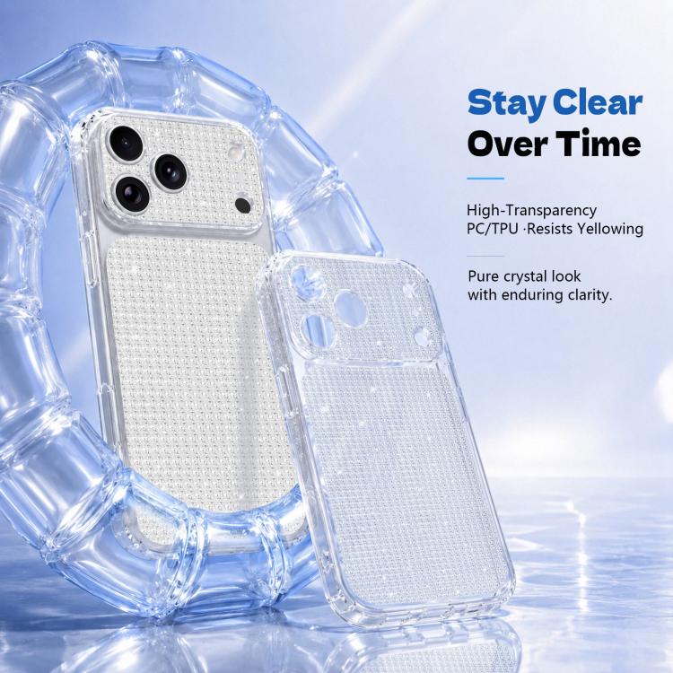 Sparkling Diamond Glitter Airbag Phone Case, For iPhone 17 Pro, For iPhone 17, For iPhone 16 Pro Max, For iPhone 16 Pro