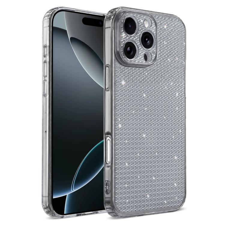 Sparkling Diamond Glitter Airbag Phone Case, For iPhone 17 Pro, For iPhone 17, For iPhone 16 Pro Max, For iPhone 16 Pro