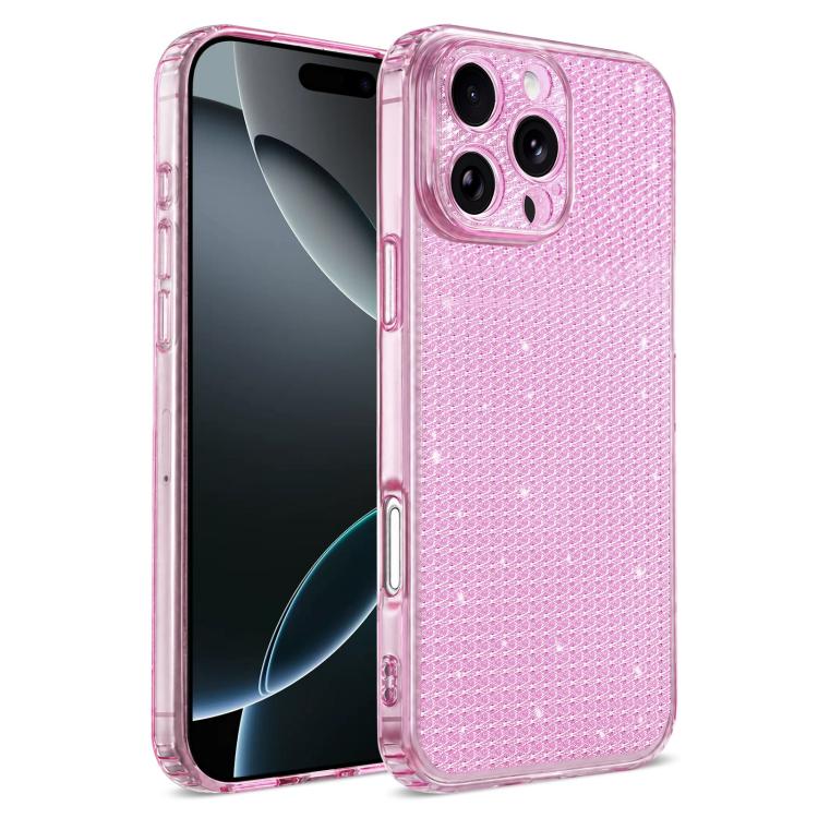 Sparkling Diamond Glitter Airbag Phone Case, For iPhone 17 Pro, For iPhone 17, For iPhone 16 Pro Max, For iPhone 16 Pro