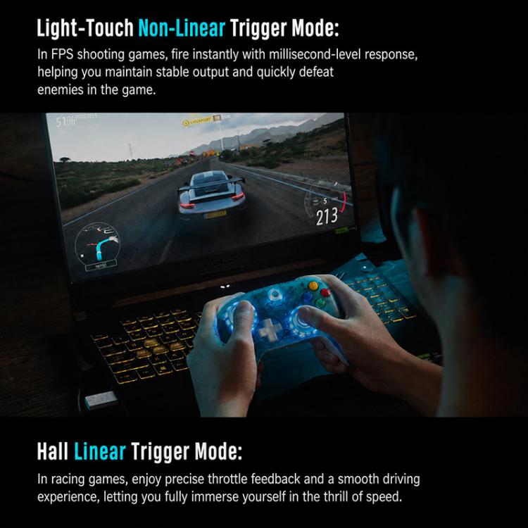 8BitDo TMR Joystick Dual Trigger Tri-Mode Wireless Gaming Controller