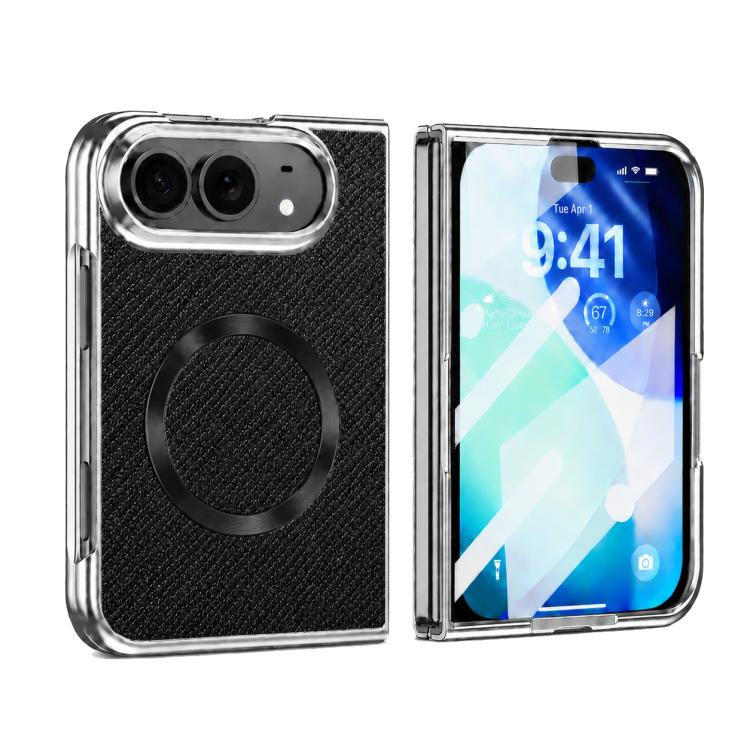 Glitter Powder Magnetic Integrated Film Phone Case, For iPhone Duo