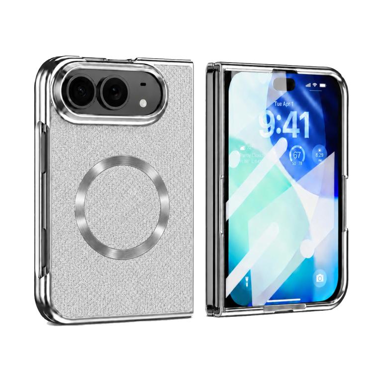 Glitter Powder Magnetic Integrated Film Phone Case, For iPhone Duo