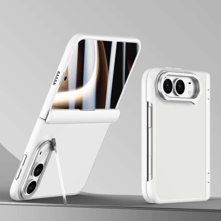 Shield Armor Series Integrated HD Film Matte Frosted Full Coverage Phone Case with Lens Holder, For iPhone Duo