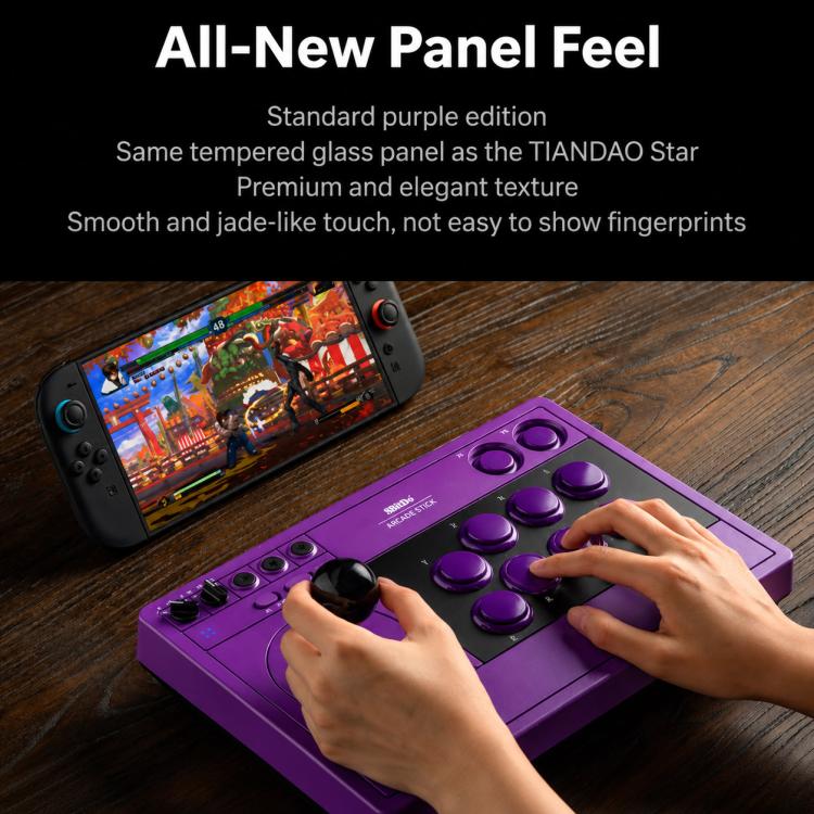 8BitDo Arcade Stick V3 Bluetooth Wired Wireless Tri-Mode Gaming Controller