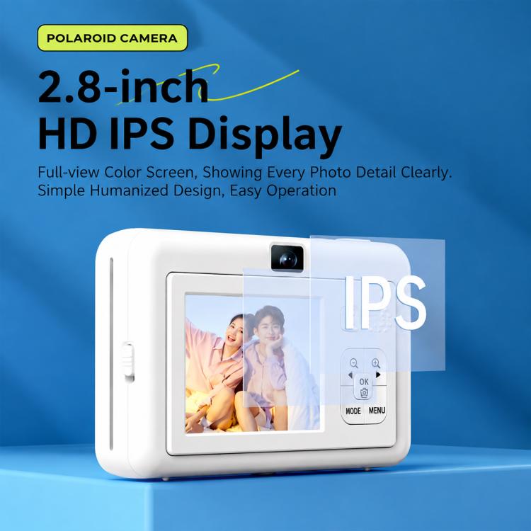 DC505 2.8 inch 4K Children Color Screen Printing Camera Student Selfies Camera, No Memory Card + 10 Photo Papers, 32G Memory Card + 10 Photo Papers, 64G Memory Card + 10 Photo Papers