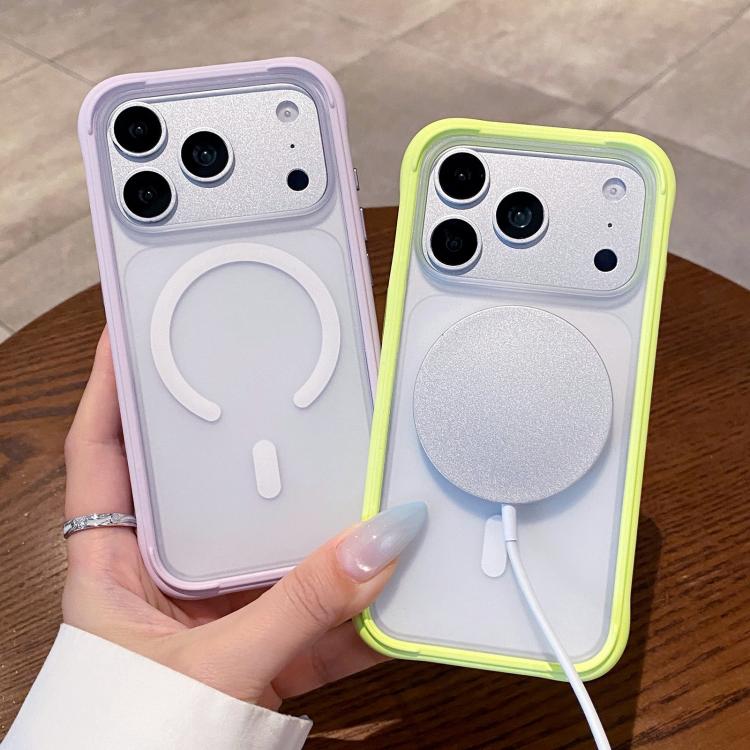 Silicone Frame Bumper Magnetic Frosted Back Panel Phone Case, For iPhone 18, For iPhone 18 Pro, For iPhone 18 Pro Max, For iPhone 17 Pro Max
