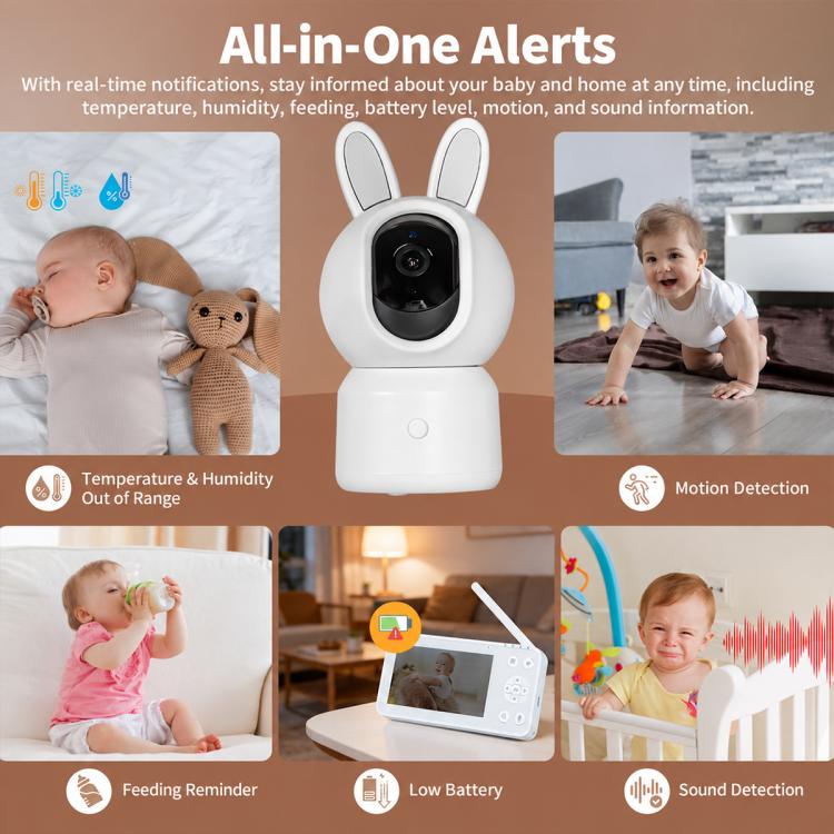 WCM-BM01 2MP WiFi Baby Monitor with 4.5-inch Screen, WCM-BM01