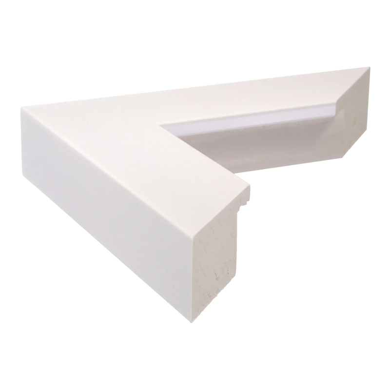 Edge Brushed white Picture Frame, 8.8x22.5"