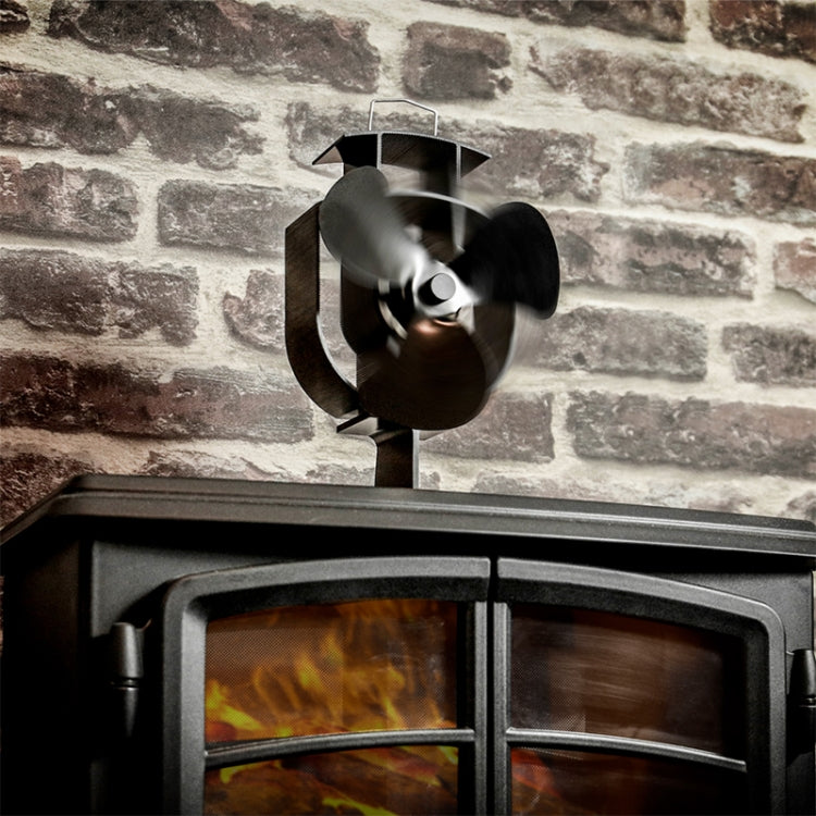 YL401 3-Blade High Temperature Metal Heat Powered Fireplace Stove Fan, YL401 (Gold), YL401 (Silver), YL401 (White), YL401 (Black), YL401 (Bronze)