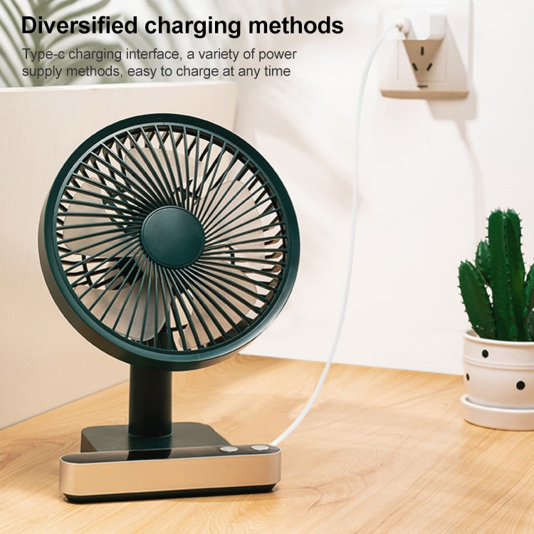 F702 Automatic Shaking Desktop Electric Fan with LED Display