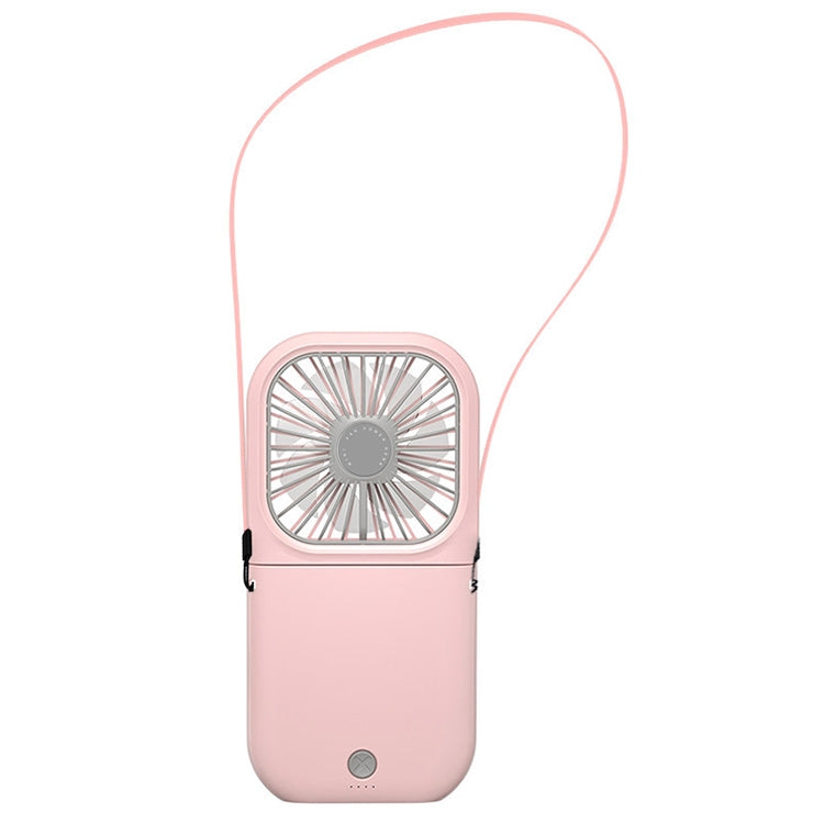 F20 Electroplating Handheld Fan Portable Desktop Folding Mute USB Hanging Neck Fan, F20 (Blue), F20 (White), F20 (Pink), F20 (Green)