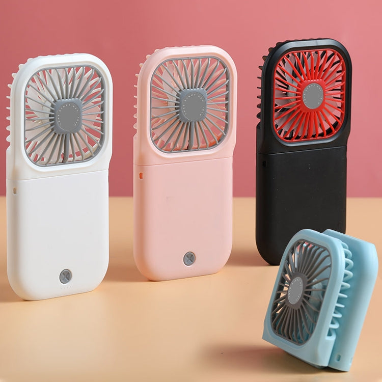 F20 Electroplating Handheld Fan Portable Desktop Folding Mute USB Hanging Neck Fan, F20 (Blue), F20 (White), F20 (Pink), F20 (Green)