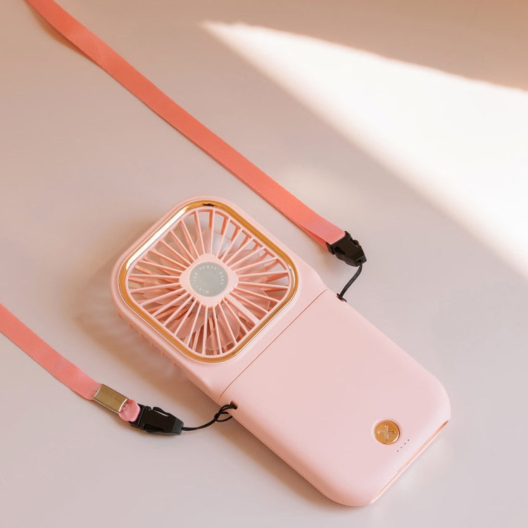 F30 Electroplating Handheld Fan Portable Desktop Folding Mute USB Hanging Neck Fan, Upgraded Version, F30 (Green), F30 (Blue), F30 (White), F30 (Pink)