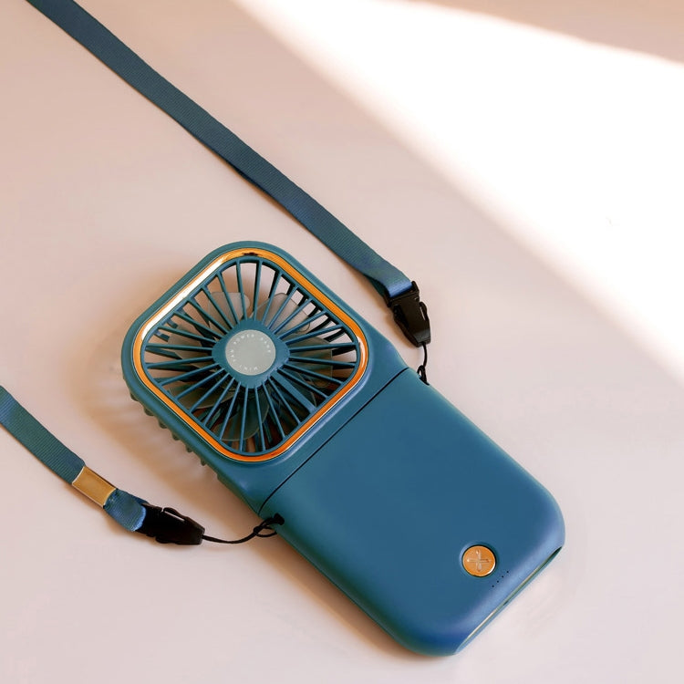 F30 Electroplating Handheld Fan Portable Desktop Folding Mute USB Hanging Neck Fan, Upgraded Version, F30 (Green), F30 (Blue), F30 (White), F30 (Pink)