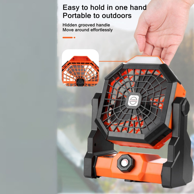 X3 Outdoor Portable Fan USB Charging Air Cooling Fan with LED Night Lamp