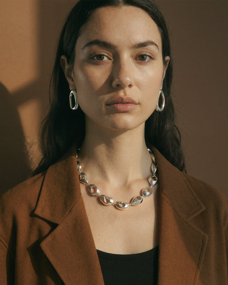 Élan Sculpted Necklace | Sterling Silver
