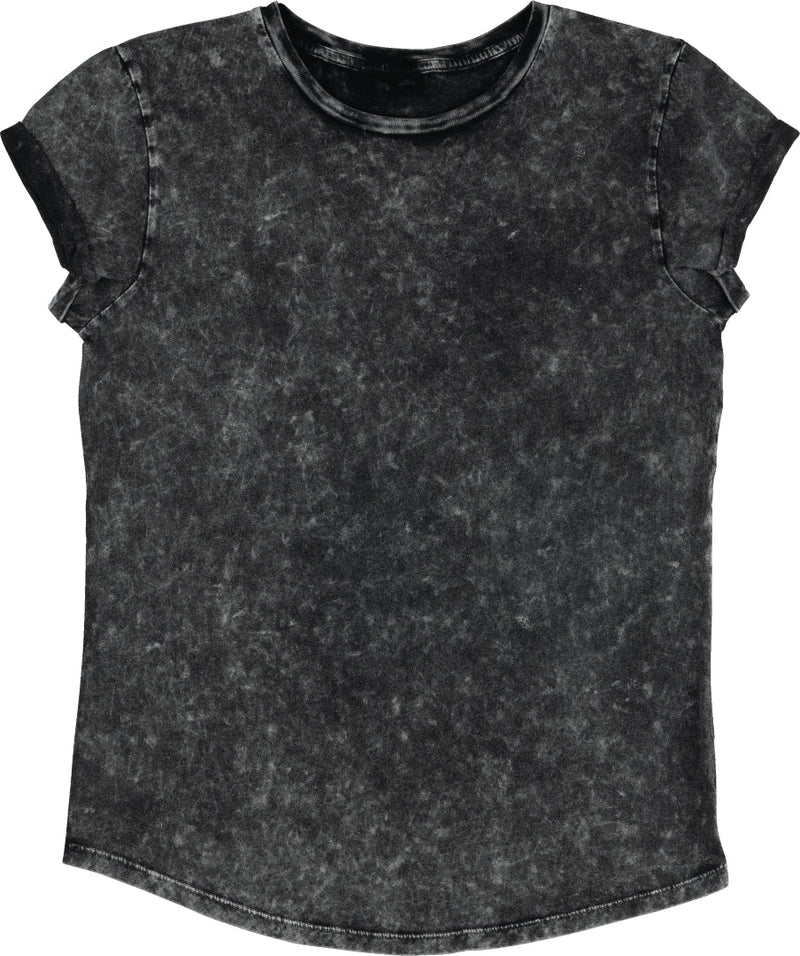 Organic Cotton Rolled Sleeve T-shirt: Womens
