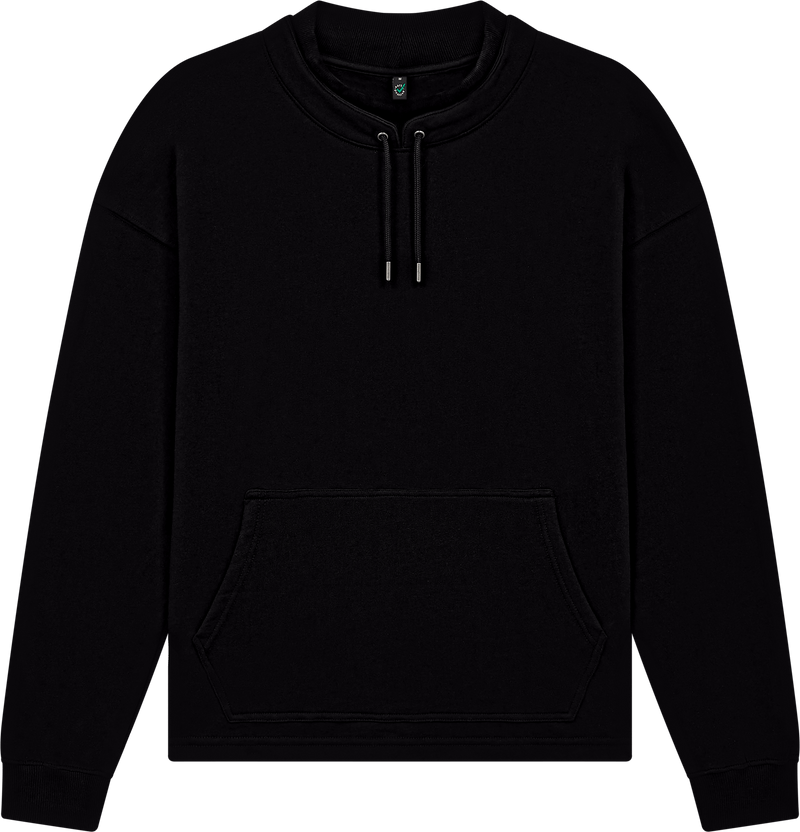Organic Mock Neck Sweatshirt: Unisex