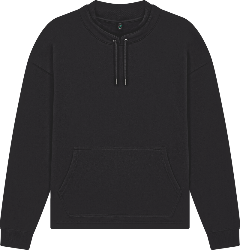 Organic Mock Neck Sweatshirt: Unisex