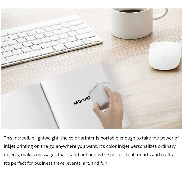 MBrush01 1200 DPI Mini Portable Colorful Printer