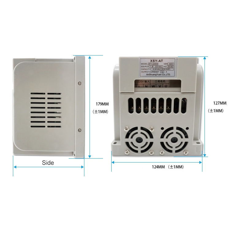 AT1-1500X 1.5KW 220V Single-phase Input Three-phase Output Inverter, AT1-1500X