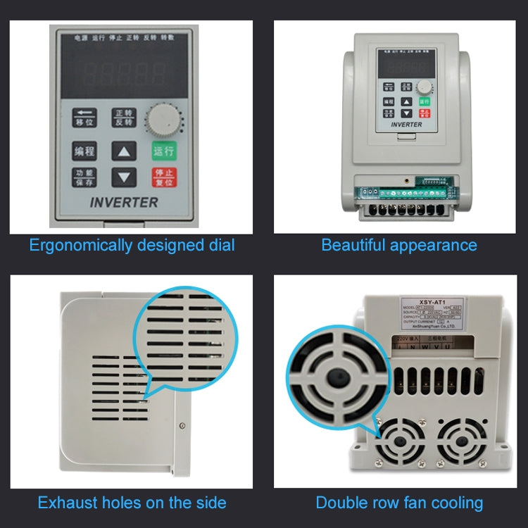 AT1-1500X 1.5KW 220V Single-phase Input Three-phase Output Inverter, AT1-1500X