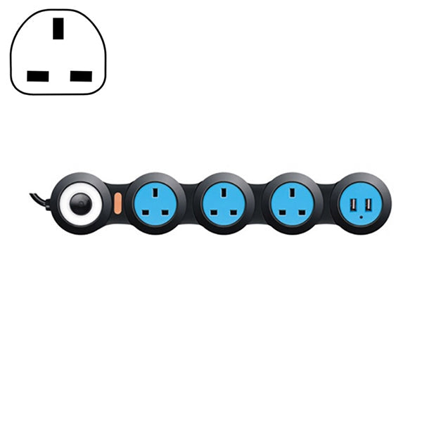 Charging Plug-in Wiring Board Creative Rotary Towline Board 13A Deformed Socket with USB, UK Plug, 4-Bit Socket, 4-Bit Socket with USB