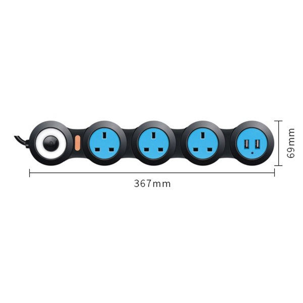 Charging Plug-in Wiring Board Creative Rotary Towline Board 13A Deformed Socket with USB, UK Plug, 4-Bit Socket, 4-Bit Socket with USB