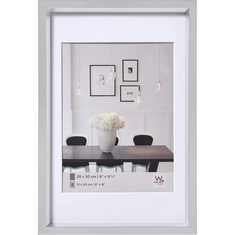 Walther Steel Style Photo Frame Silver 5.9x4.1 Inches