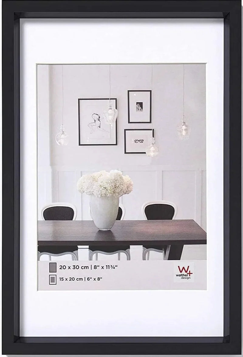 Walther Steel Style Photo Frame Black 16x12 Inch