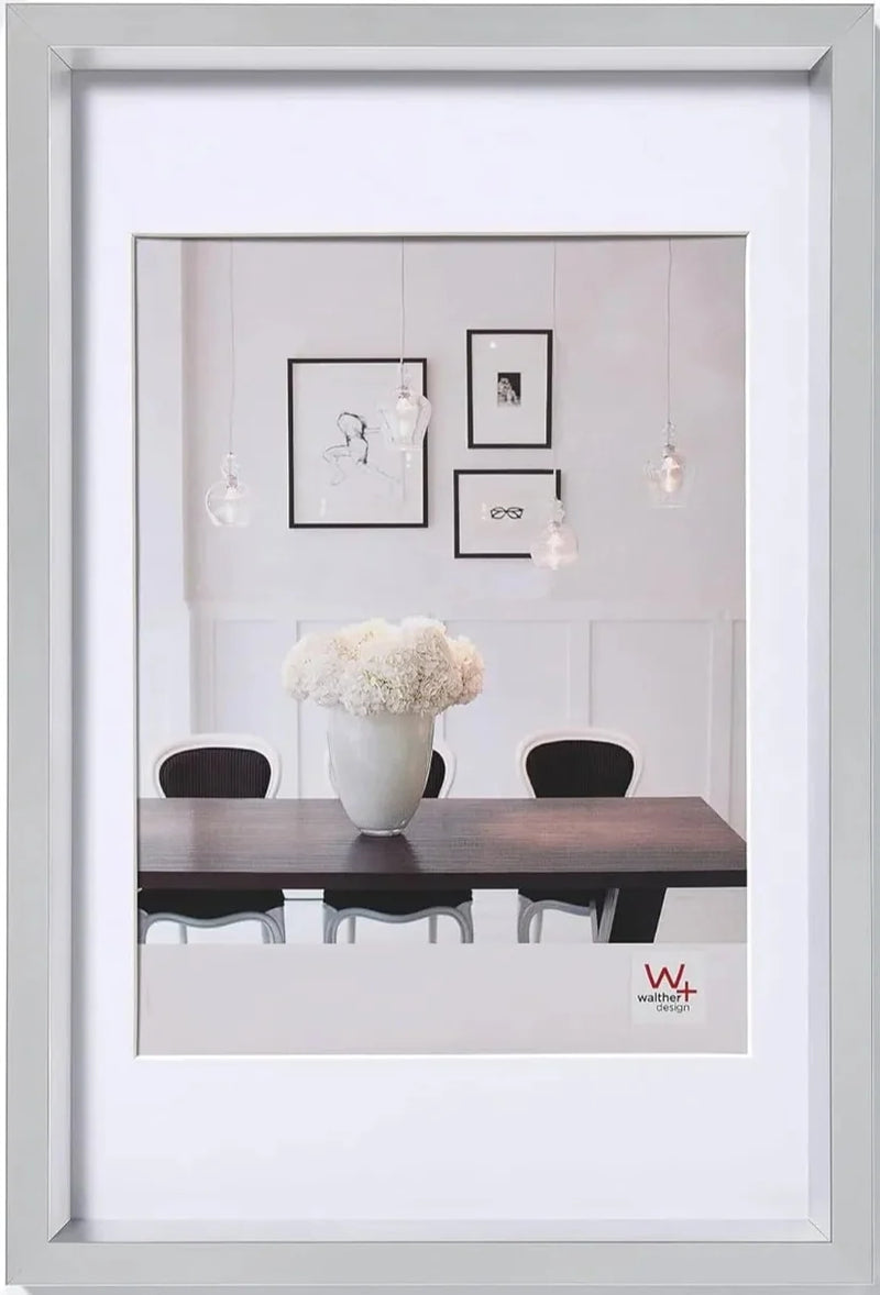 Walther Steel Style Photo Frame Silver 18x12 Inch
