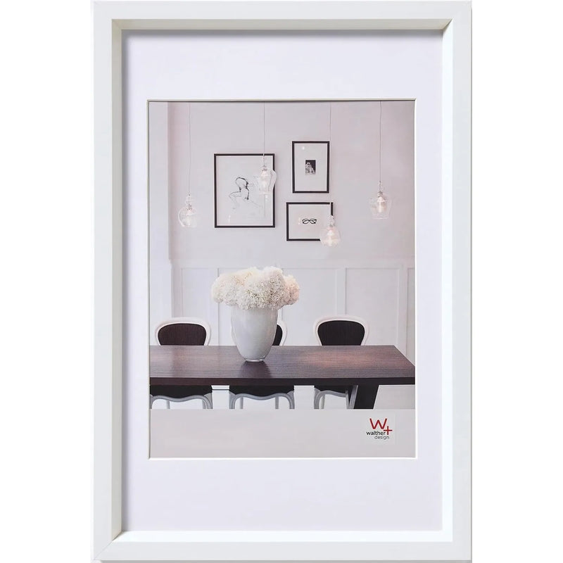 Walther Steel Style Photo Frame White 18x12 Inch