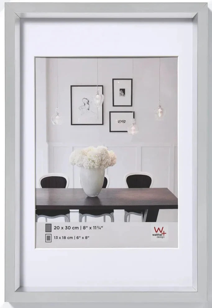 Walther Steel Style Photo Frame Silver 20x16 Inch