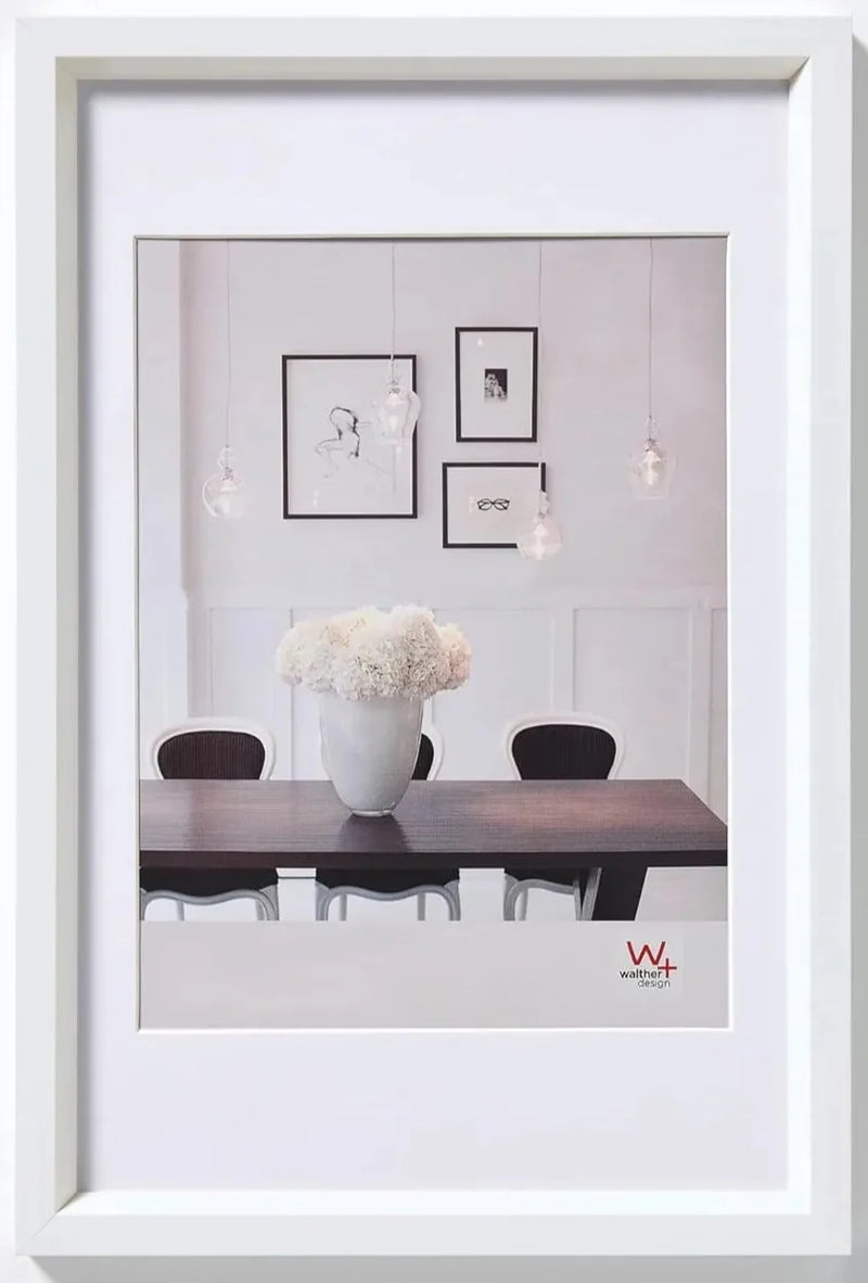 Walther Steel Style Photo Frame White 20x16 Inch