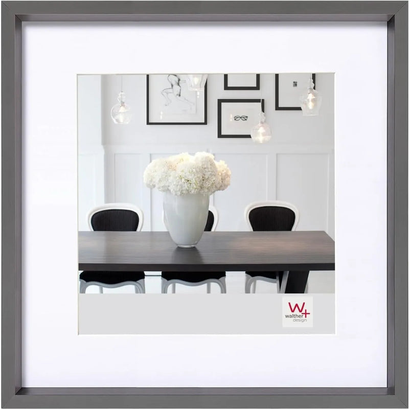 Walther Steel Style Photo Frame Steel 8x8 Inch